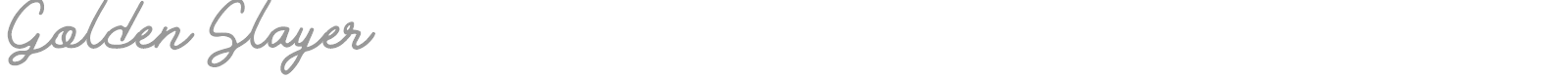 Golden Slayer font preview